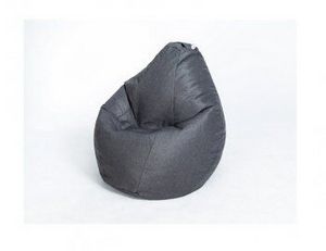 Кресло-мешок Груша велюр темно - серое большое в Озерске - ozersk.ok-mebel.com | фото 1