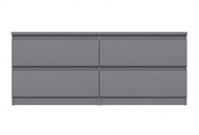 2.03.03.100.4 КАСТОР тумба 4 ящика RU серая в Озерске - ozersk.ok-mebel.com | фото 2