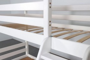 АДЕЛЬ Кровать двухъярусная с наклонной лестницей (белый) в Озерске - ozersk.ok-mebel.com | фото 6