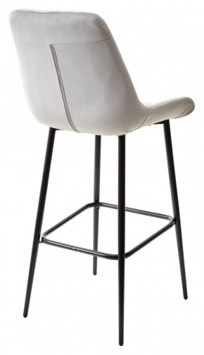 Барный стул ХОФМАН, цвет H-09 Светло-серый, велюр / черный каркас М-City в Озерске - ozersk.ok-mebel.com | фото 6