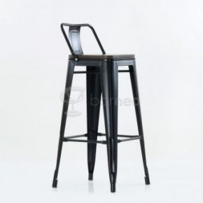 Барный стул N-238 Tolix Wood style Черный в Озерске - ozersk.ok-mebel.com | фото 5