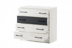 БЕАТРИС Комод К800 (дуб крафт белый/антрацит) в Озерске - ozersk.ok-mebel.com | фото 3