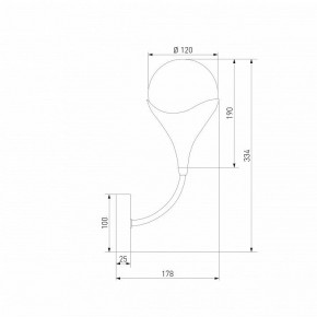 Бра Eurosvet Calyx 60168/1 латунь в Озерске - ozersk.ok-mebel.com | фото 3