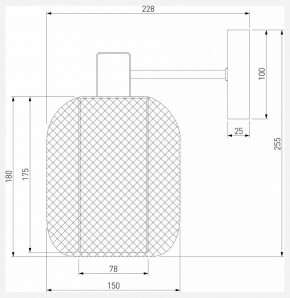 Бра Eurosvet Voile 30191/1 черный в Озерске - ozersk.ok-mebel.com | фото 4
