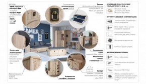 Детская Система Валенсия Комод 5ящ Дуб сонома в Озерске - ozersk.ok-mebel.com | фото 3