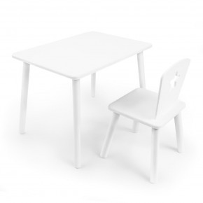 Детский комплект стол и стул «Звезда» Rolti Baby (белый/белый, массив березы/мдф) в Озерске - ozersk.ok-mebel.com | фото