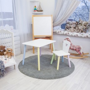 Детский комплект стол и стул «Звезда» Rolti Baby (белый/цветной, массив березы/мдф) в Озерске - ozersk.ok-mebel.com | фото 2