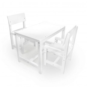 Детский растущий комплект стол и два стула  Я САМ "Лофт" (Белый, Белый) в Озерске - ozersk.ok-mebel.com | фото