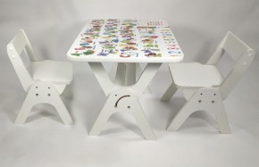 Детский растущий стол-парта и два стула Я САМ "Умка-Дуо" (Алфавит) в Озерске - ozersk.ok-mebel.com | фото