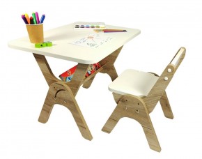 Детский растущий стол-парта и стул Я САМ "Умка" (Дуб/Серый) в Озерске - ozersk.ok-mebel.com | фото 4