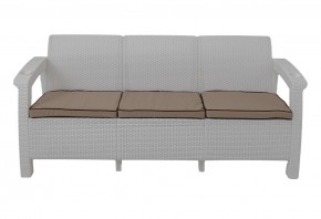 Диван Yalta Premium Sofa 3 Set (Ялта) белый (+подушки под спину) в Озерске - ozersk.ok-mebel.com | фото 2