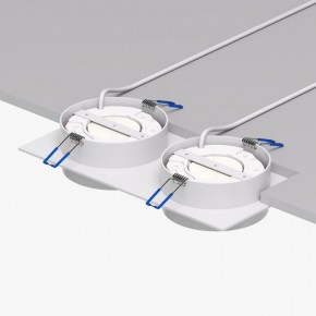 DK2092-WH Встраиваемый светильник FLAT, IP 20, до 15 Вт, GX53, LED, белый, алюминий в Озерске - ozersk.ok-mebel.com | фото 4