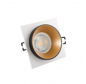 DK2402-GD Встраиваемый светильник, IP 20, 50 Вт, GU10, черный/золотой, алюминий в Озерске - ozersk.ok-mebel.com | фото