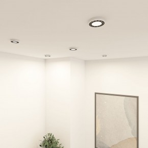 DK2441-WB Встраиваемый светильник DUAL 9+9 Вт, LED 4000K, IP 20, d120mm, белый/черный, алюминий/акрил в Озерске - ozersk.ok-mebel.com | фото 6