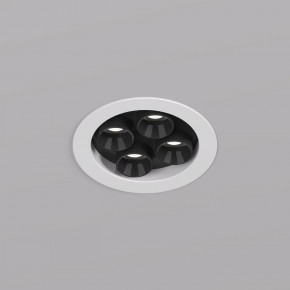 DK2510-WB Встраиваемый светильник SPACE со светодиодом d65 220V 8W 38° 4000К IP20 белый/черный алюминий в Озерске - ozersk.ok-mebel.com | фото