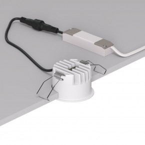 DK2510-WB Встраиваемый светильник SPACE со светодиодом d65 220V 8W 38° 4000К IP20 белый/черный алюминий в Озерске - ozersk.ok-mebel.com | фото 3
