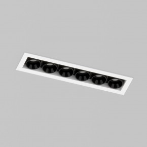 DK2514-WB Встраиваемый светильник SPACE со светодиодом L126mm 220V 10W 38° 4000К IP20 белый/черный алюминий в Озерске - ozersk.ok-mebel.com | фото 2