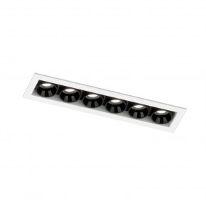 DK2514-WB Встраиваемый светильник SPACE со светодиодом L126mm 220V 10W 38° 4000К IP20 белый/черный алюминий в Озерске - ozersk.ok-mebel.com | фото 5