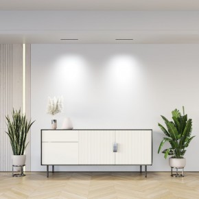 DK2515-WB Встраиваемый светильник SPACE со светодиодом L240mm 220V 20W 38° 4000К IP20 белый/черный алюминий в Озерске - ozersk.ok-mebel.com | фото 7