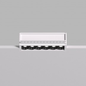 DK2531-WB Встраиваемый светильник SPACE со светодиодом под шпатлевку L126mm 220V 10W 38° 4000К IP20 белый/черный алюминий в Озерске - ozersk.ok-mebel.com | фото 3
