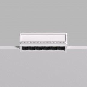 DK2531-WB Встраиваемый светильник SPACE со светодиодом под шпатлевку L126mm 220V 10W 38° 4000К IP20 белый/черный алюминий в Озерске - ozersk.ok-mebel.com | фото 4