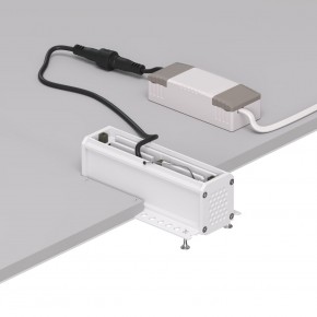DK2531-WB Встраиваемый светильник SPACE со светодиодом под шпатлевку L126mm 220V 10W 38° 4000К IP20 белый/черный алюминий в Озерске - ozersk.ok-mebel.com | фото 5
