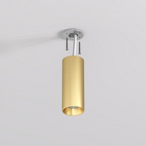 DK2615-SB Накладной светильник SHINE TUBE со светодиодом, D45*H115, IP20, 3000К, 7W, RA?90, сатинированная латунь, алюминий в Озерске - ozersk.ok-mebel.com | фото 3