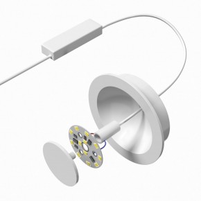 DK2700-WH Встраиваемый светильник, IP 20, 7 Вт, LED 3000, белый, алюминий в Озерске - ozersk.ok-mebel.com | фото 4