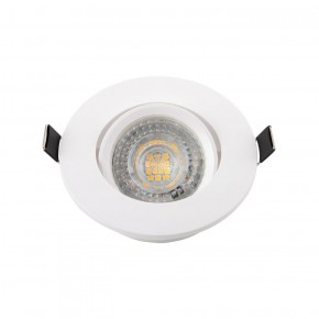 DK3020-WH Встраиваемый светильник, IP 20, 10 Вт, GU5.3, LED, белый, пластик в Озерске - ozersk.ok-mebel.com | фото 2