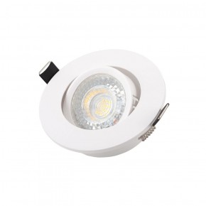 DK3020-WH Встраиваемый светильник, IP 20, 10 Вт, GU5.3, LED, белый, пластик в Озерске - ozersk.ok-mebel.com | фото 3