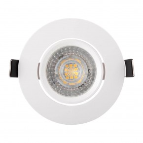 DK3020-WH Встраиваемый светильник, IP 20, 10 Вт, GU5.3, LED, белый, пластик в Озерске - ozersk.ok-mebel.com | фото