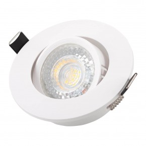 DK3020-WH Встраиваемый светильник, IP 20, 10 Вт, GU5.3, LED, белый, пластик в Озерске - ozersk.ok-mebel.com | фото 2