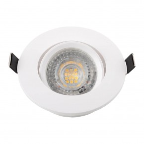 DK3020-WH Встраиваемый светильник, IP 20, 10 Вт, GU5.3, LED, белый, пластик в Озерске - ozersk.ok-mebel.com | фото 4
