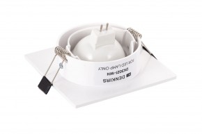 DK3021-WH Встраиваемый светильник, IP 20, 10 Вт, GU5.3, LED, белый, пластик в Озерске - ozersk.ok-mebel.com | фото 4