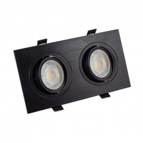 DK3022-BK Встраиваемый светильник, IP 20, 10 Вт, GU5.3, LED, черный, пластик в Озерске - ozersk.ok-mebel.com | фото