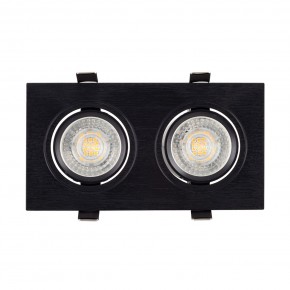 DK3022-BK Встраиваемый светильник, IP 20, 10 Вт, GU5.3, LED, черный, пластик в Озерске - ozersk.ok-mebel.com | фото 2