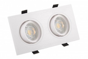 DK3022-WH Встраиваемый светильник, IP 20, 10 Вт, GU5.3, LED, белый, пластик в Озерске - ozersk.ok-mebel.com | фото