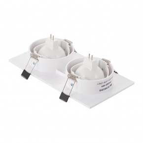 DK3022-WH Встраиваемый светильник, IP 20, 10 Вт, GU5.3, LED, белый, пластик в Озерске - ozersk.ok-mebel.com | фото 3