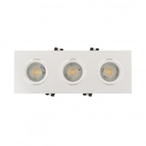 DK3023-WH Встраиваемый светильник, IP 20, 10 Вт, GU5.3, LED, белый, пластик в Озерске - ozersk.ok-mebel.com | фото 2