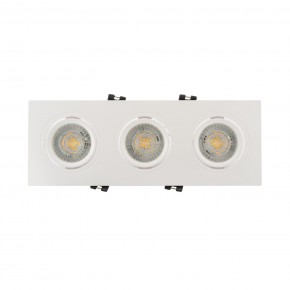 DK3023-WH Встраиваемый светильник, IP 20, 10 Вт, GU5.3, LED, белый, пластик в Озерске - ozersk.ok-mebel.com | фото