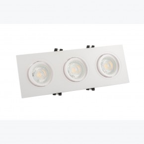 DK3023-WH Встраиваемый светильник, IP 20, 10 Вт, GU5.3, LED, белый, пластик в Озерске - ozersk.ok-mebel.com | фото 2