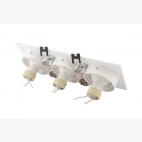 DK3023-WH Встраиваемый светильник, IP 20, 10 Вт, GU5.3, LED, белый, пластик в Озерске - ozersk.ok-mebel.com | фото 4
