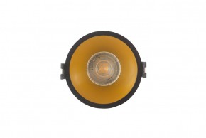 DK3026-BG Встраиваемый светильник, IP 20, 10 Вт, GU5.3, LED, черный/золотой, пластик в Озерске - ozersk.ok-mebel.com | фото