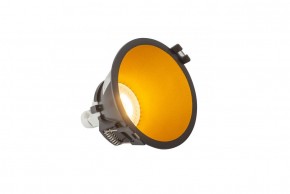 DK3026-BG Встраиваемый светильник, IP 20, 10 Вт, GU5.3, LED, черный/золотой, пластик в Озерске - ozersk.ok-mebel.com | фото 3