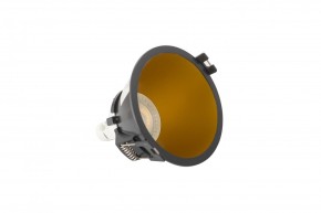 DK3026-BG Встраиваемый светильник, IP 20, 10 Вт, GU5.3, LED, черный/золотой, пластик в Озерске - ozersk.ok-mebel.com | фото 4