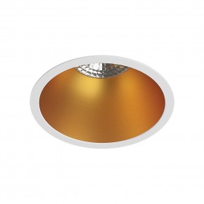 DK3026-WG Встраиваемый светильник, IP 20, 10 Вт, GU5.3, LED, белый/золотой, пластик в Озерске - ozersk.ok-mebel.com | фото