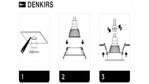 DK3026-WH Встраиваемый светильник, IP 20, 10 Вт, GU5.3, LED, белый, пластик в Озерске - ozersk.ok-mebel.com | фото 7