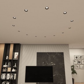 DK3055-BK Встраиваемый светильник, IP 20, 10 Вт, GU5.3, LED, черный, пластик в Озерске - ozersk.ok-mebel.com | фото 3