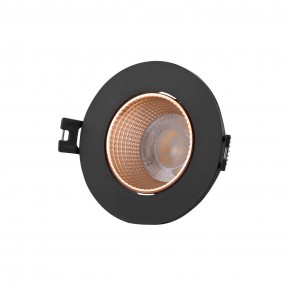 DK3061-BBR Встраиваемый светильник, IP 20, 10 Вт, GU5.3, LED, черный/бронзовый, пластик в Озерске - ozersk.ok-mebel.com | фото
