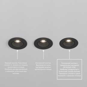 DK3061-BBR Встраиваемый светильник, IP 20, 10 Вт, GU5.3, LED, черный/бронзовый, пластик в Озерске - ozersk.ok-mebel.com | фото 4